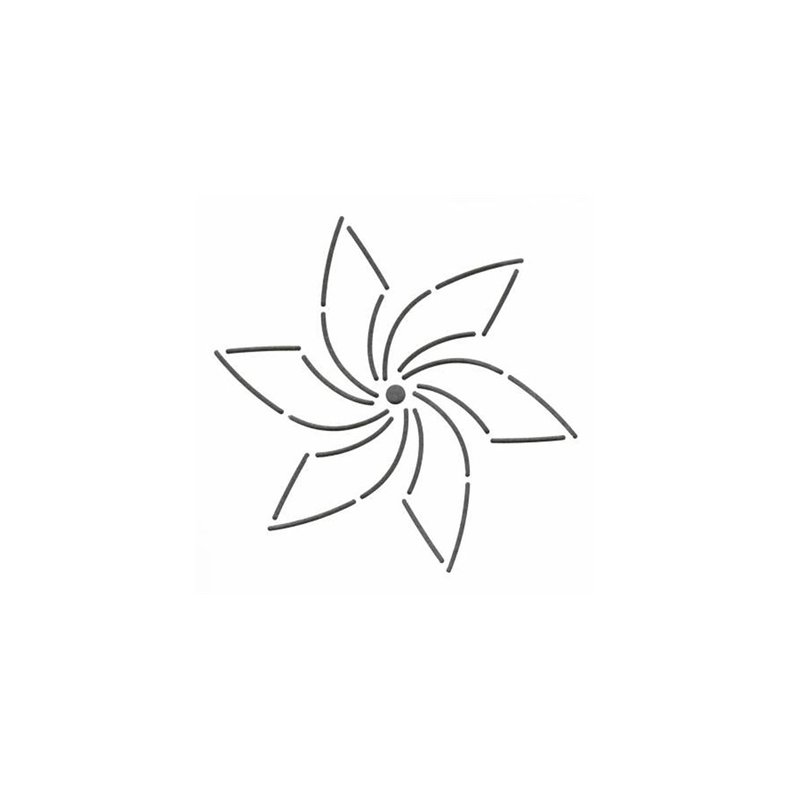 Quilteskabelon Pinwheel 6 Blade