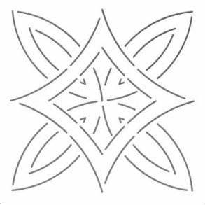 Quilteskabelon Quilting Design