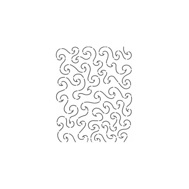 Quilteskabelon Wave Stipple