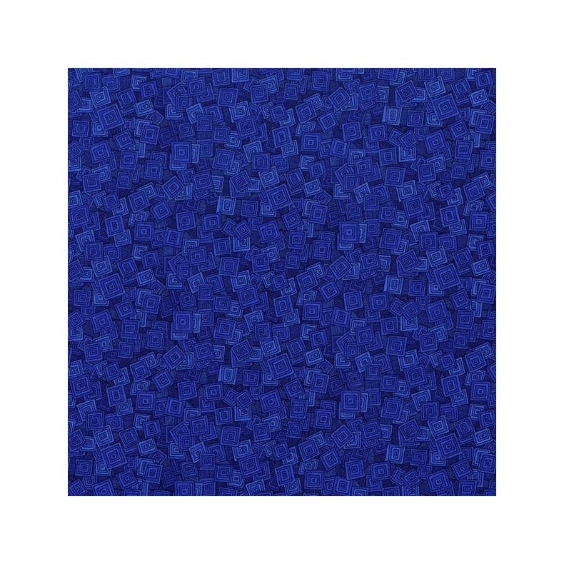 Tone-i-tone basisstof - Overlapping Squares - Blueberry