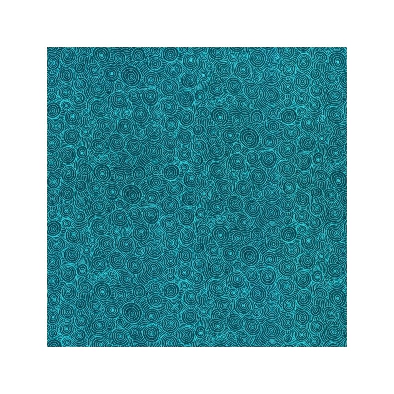 Tone-i-tone basisstof - Intertwining Puddles - Ocean