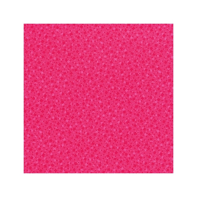 Tone-i-tone basisstof - Square Dance - Hot Pink