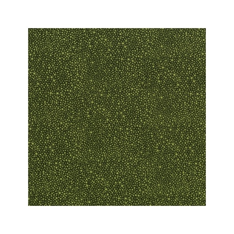 Tone-i-tone basisstof - Random Dots - Olive