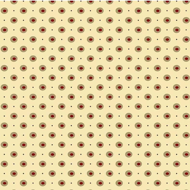 EQP Patchworkstof - Cotton candy - Ecru