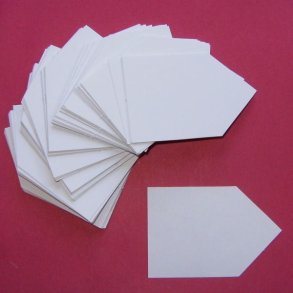 Patchwork Pap Flag 4 x 6cm - 100stk