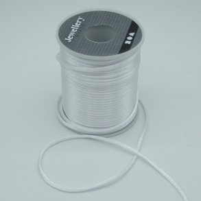 Satinsnor 2mm - Hvid