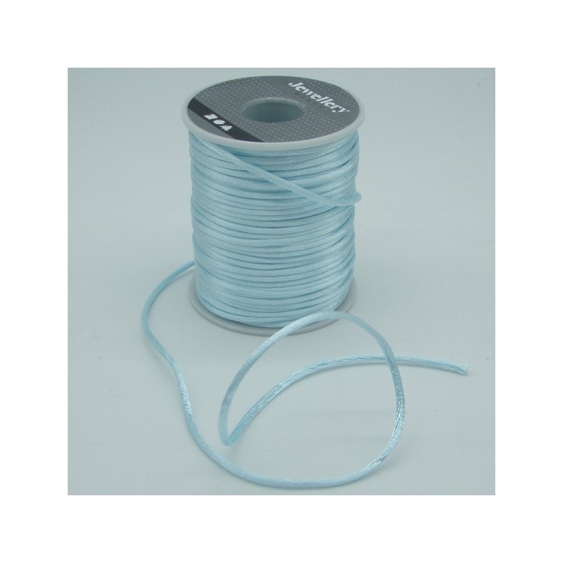 Satinsnor 2mm - Lys Bl�