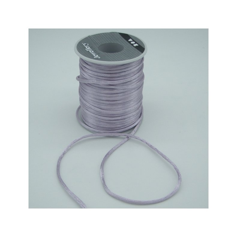 Satinsnor 2mm - Lys Lilla
