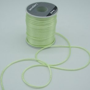 Satinsnor 2mm - Lys Gr�n