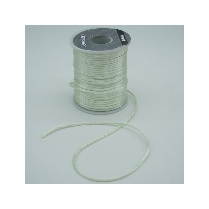 Satinsnor 2mm - Sart Gr�n