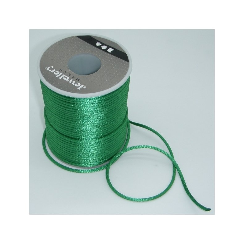 Satinsnor 2mm - Gr�n