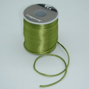 Satinsnor 2mm - Olivengr�n