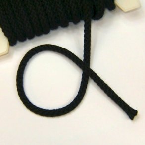 Snor Bomuld 8mm Sort