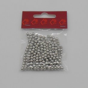 Voksperler S�lv 4mm - 245 stk.