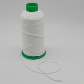 Bl�d elastik til mundbind - Hvid