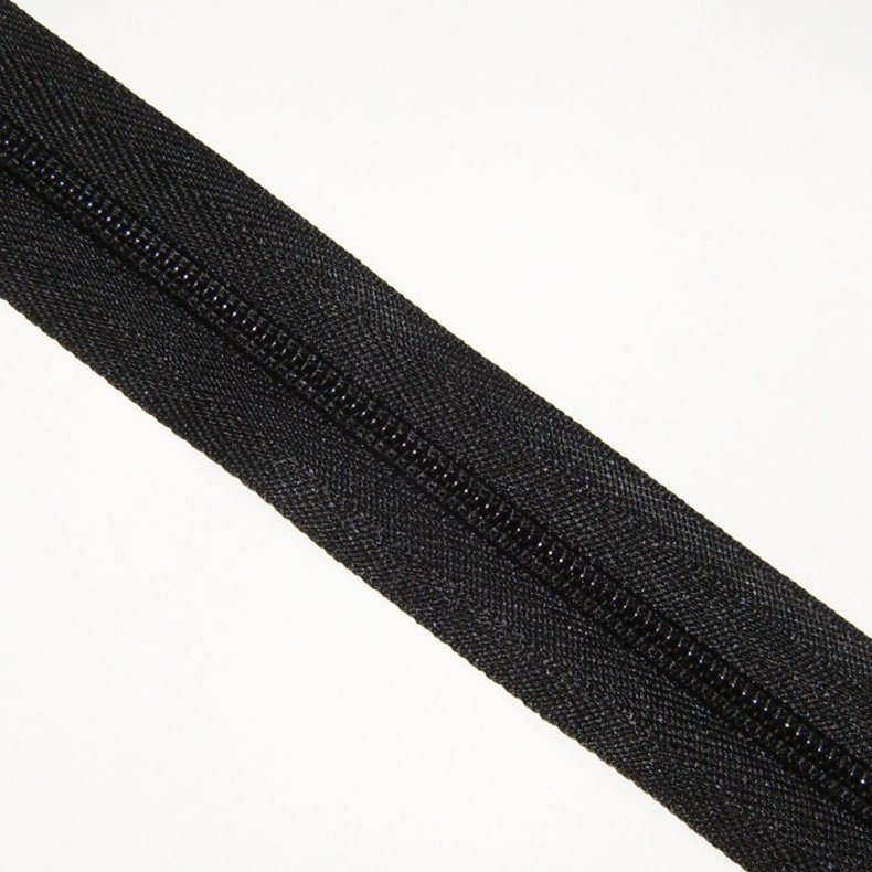 Spirallynl�s 6mm Sort (25cm)