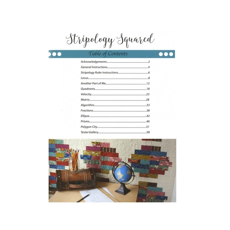 Patchwork M�nsterbog - Stripology Squared af Gudrun Erla