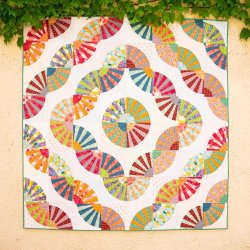 Patchworkm�nster til Wonder Curve lineal - 70 & Sunny / Sunny Rays