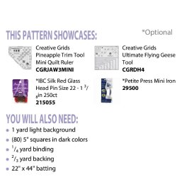 Patchwork M�nster - Taffy Pinwheels Bordl�ber