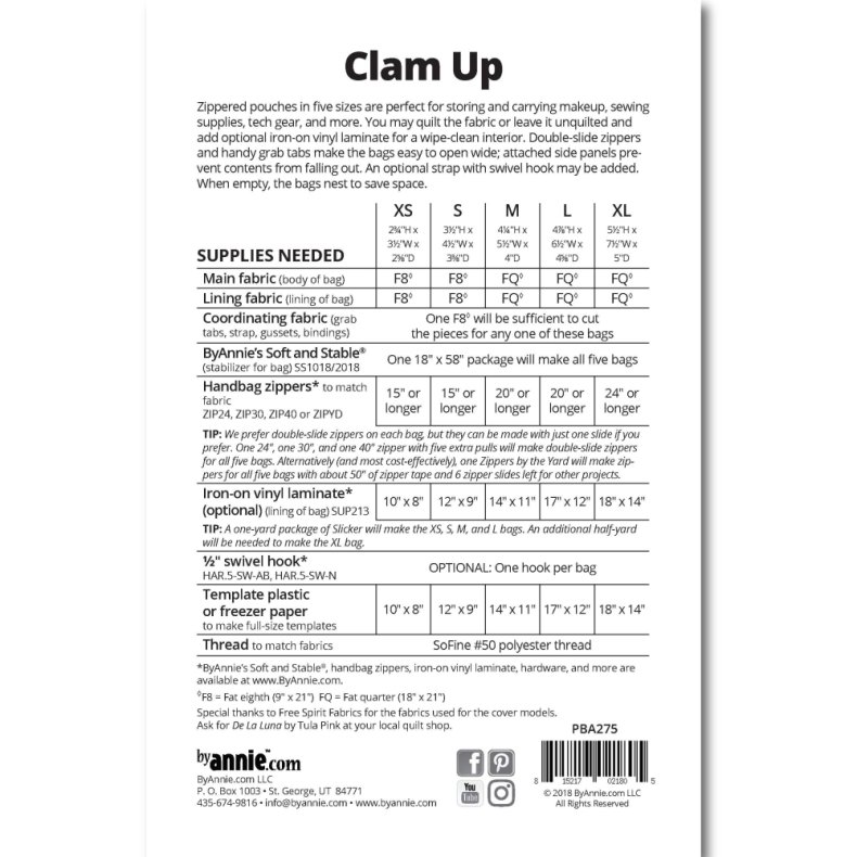 Taske sym�nster - ByAnnie - Clam up