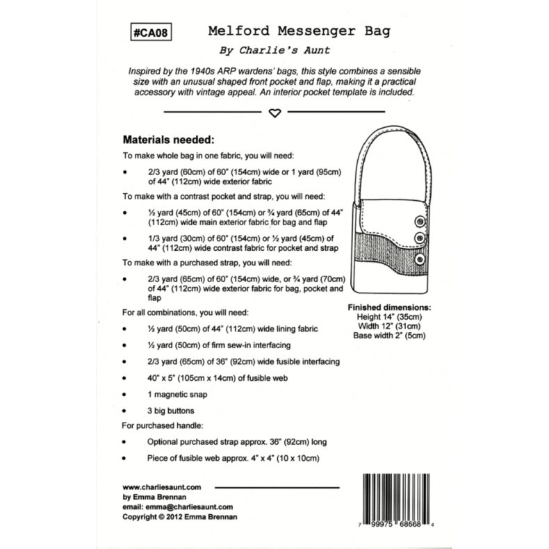 Taske sym�nster - Melford messenger bag