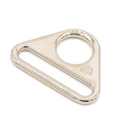 ByAnnie - 1� inch trekantede metalringe - Nikkel