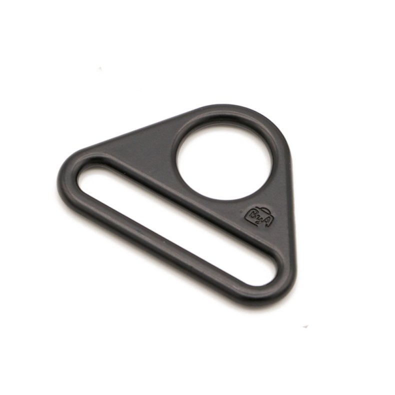 ByAnnie - 1� inch trekantede metalringe - Sort