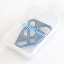 ByAnnie - 1� inch trekantede metalringe - Sort