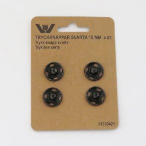 Trykknap 15mm - Sort til P�syning