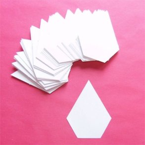 Patchwork Pap Juvel 2 X 4 Cm - 100stk