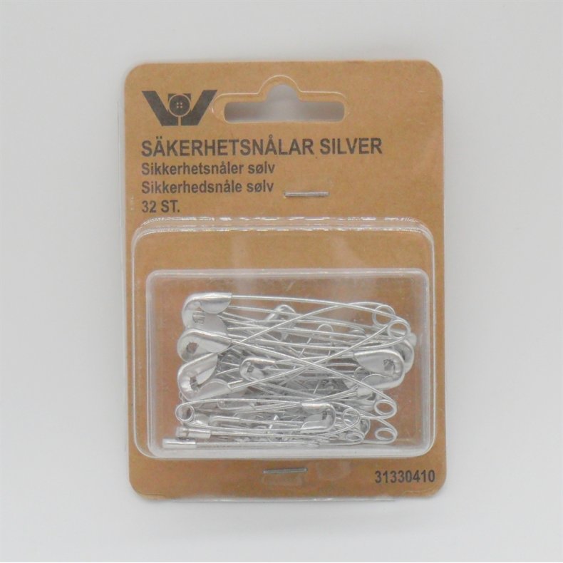 Assorterede Sikkerhedsn�le 32 stk.