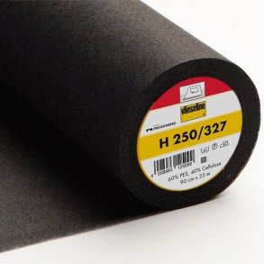 Vlieseline H 250 - Sort - 1 meter