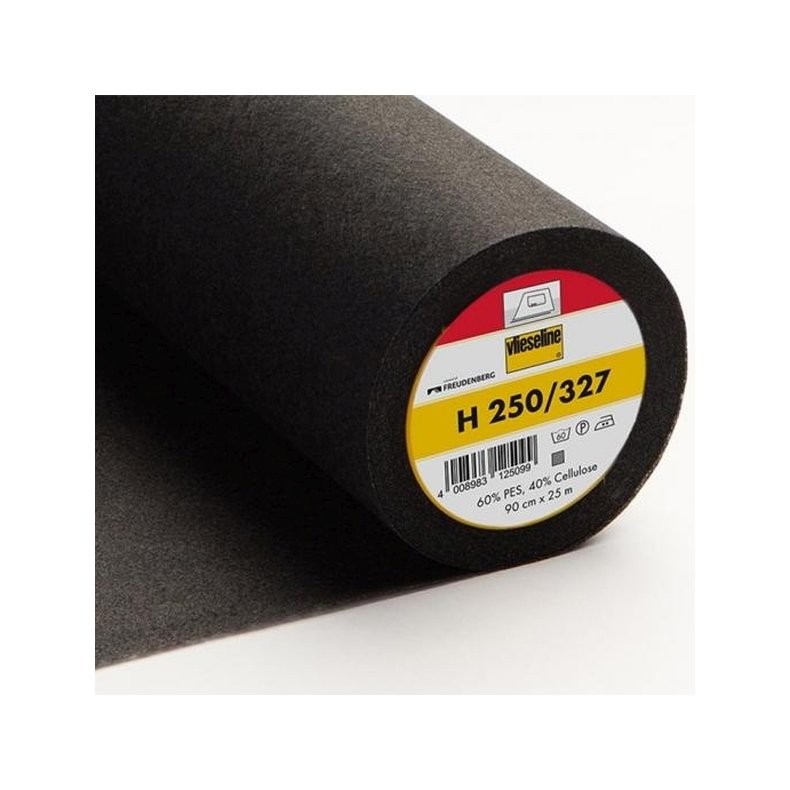 Vlieseline H 250 - Sort - 1 meter