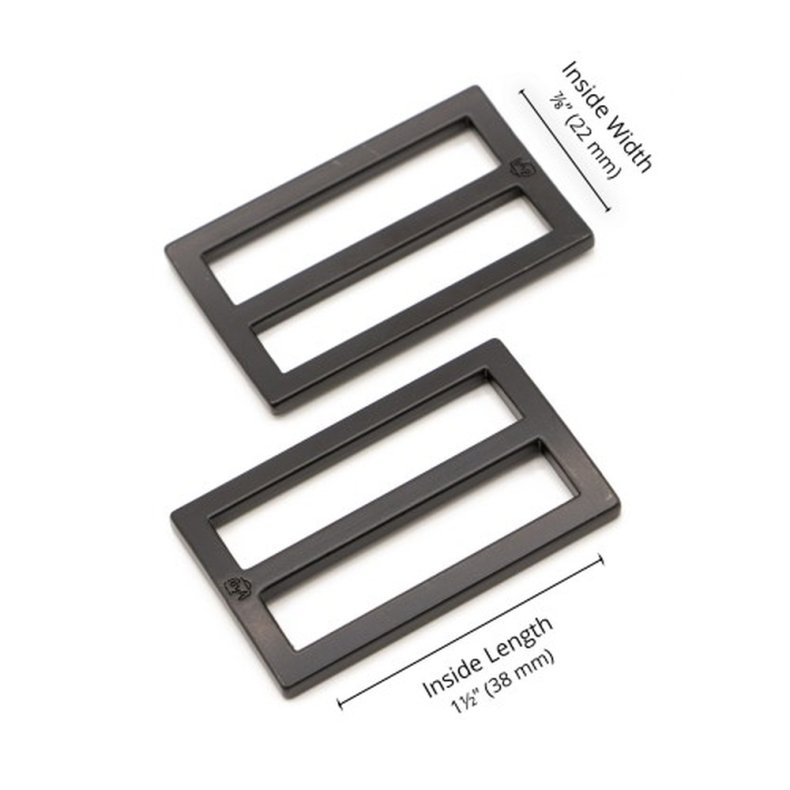 ByAnnie - 1� inch regulerings sp�nde - Black metal