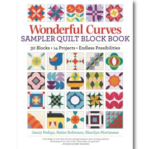 Patchworkbog - Wonderfull Curves - Sampler quilt block book