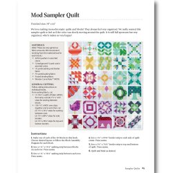 Patchworkbog - Wonderfull Curves - Sampler quilt block book