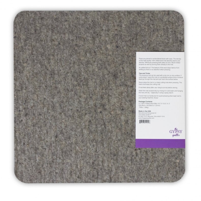 Strygem�tte i 100% Uld - 34 x 34 cm