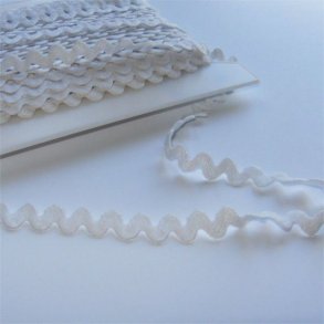 Pynteb�nd - Zig Zag Lidse Hvid