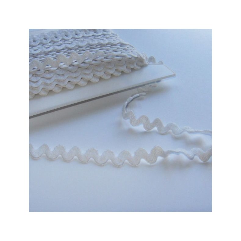 Pynteb�nd - Zig Zag Lidse Hvid